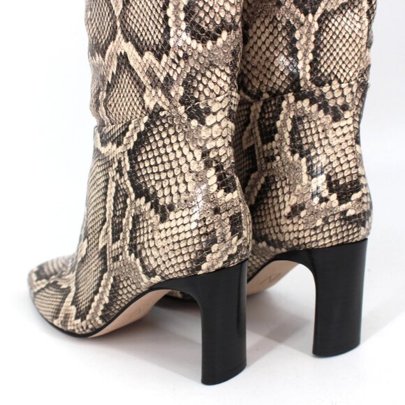 Tamara Mellon Legacy Snakeskin Python Embossed Over The Knee Heeled Boots 36 NEW - Picture 5 of 8